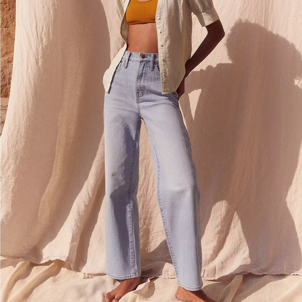 NWT Madewell The Petite Perfect Vintage Wide-Leg Crop Jean in Edmunds Wash 26P